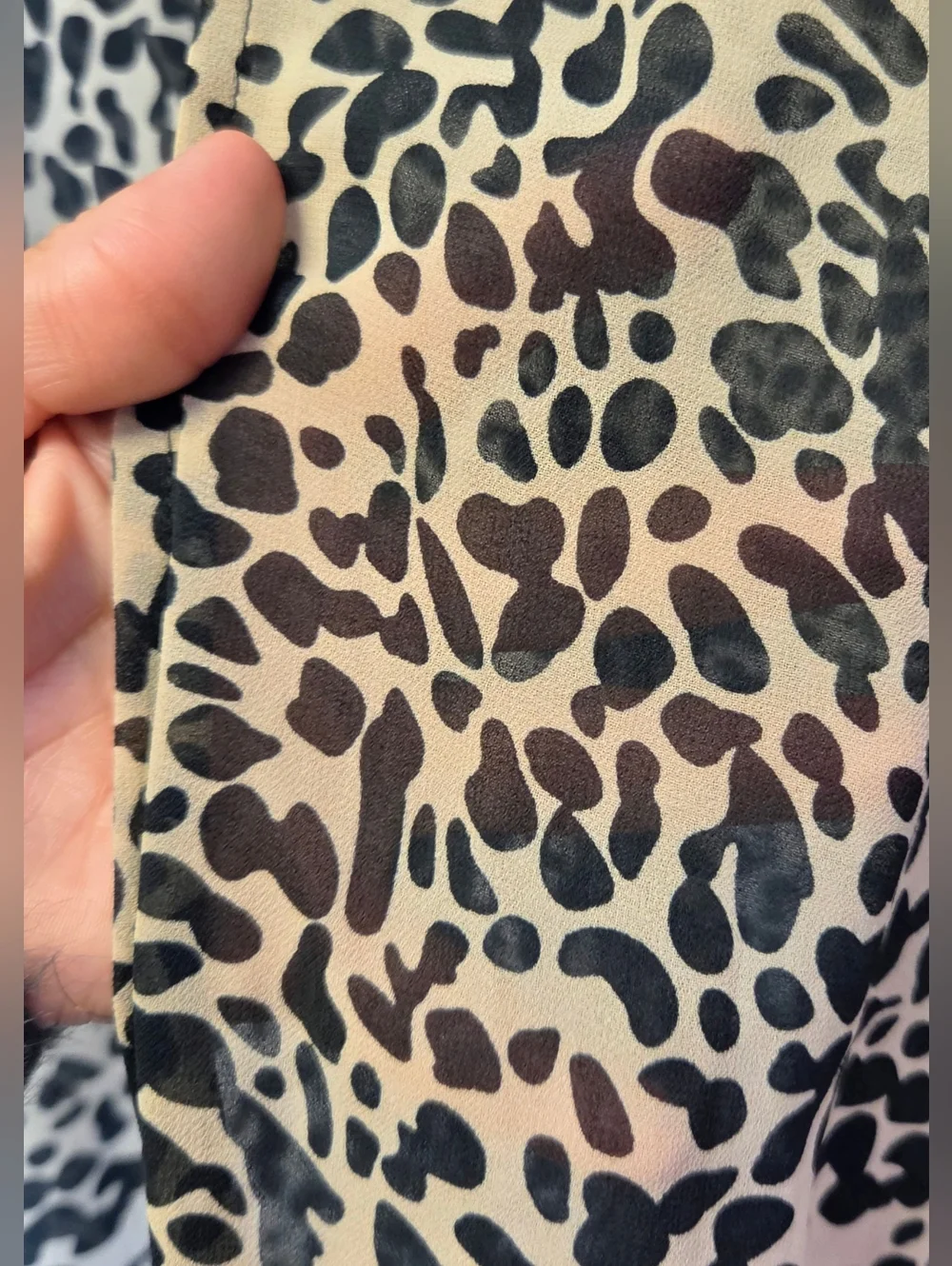 Caitlin M. Covington x Pink Lily Leopard Print Maxi Duster Kimono Size S - Picture 8 of 14